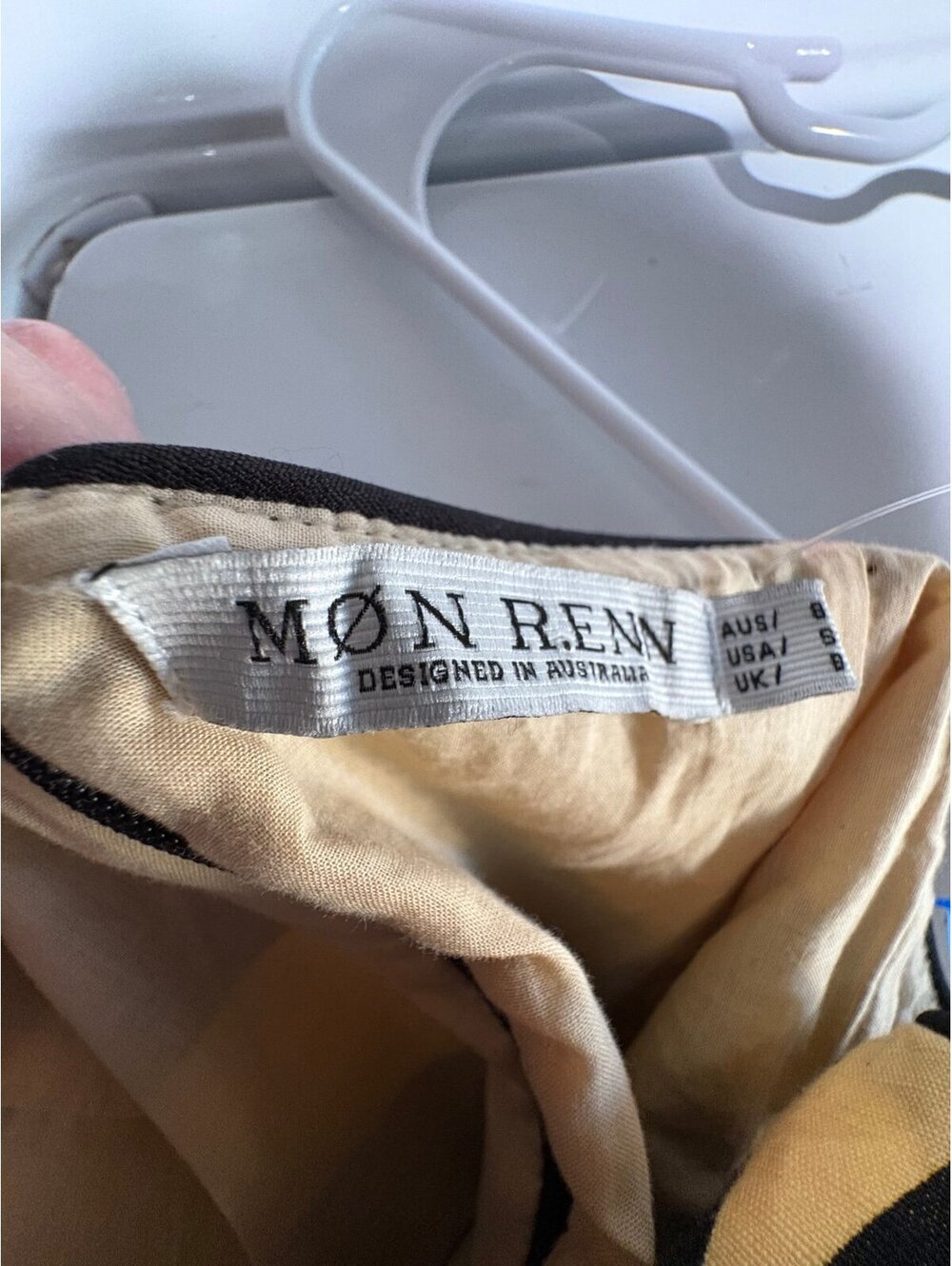 Mon Renn Midi Dress. Black tan. Size S - Picture 7 of 8